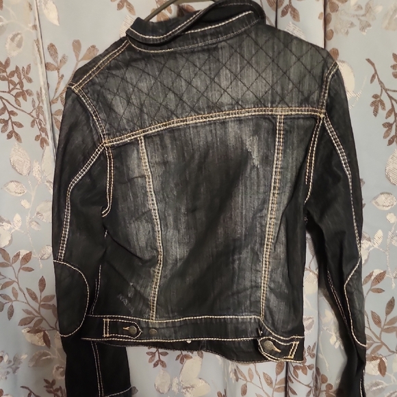 Sky Dark Denim Jean Jacket - Picture 4 of 4